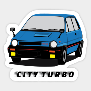 Vintage Car City Turbo Sticker